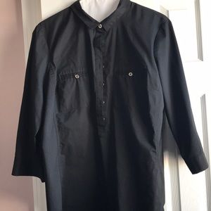 Black button up shirt